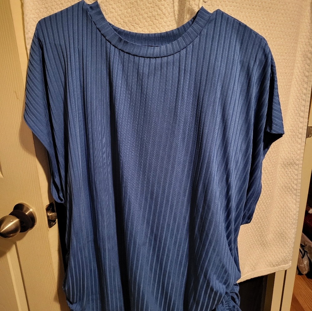 Pants suit for woman size 2x blue